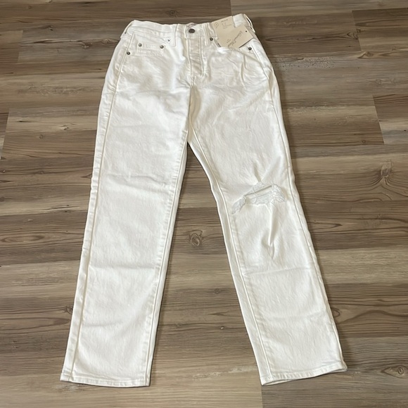Universal Thread Mid-Rise 80's Slim Fit Jeans White Womens size 4R NWT - Picture 4 of 16